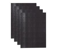 Lot de 140 carrés magnétiques autocollants (15 x 15 x 0,5 mm chacun) sur 4 feuilles adhésives avec dos adhésif puissant pour loisirs créatifs, planification photo, carte de visite
