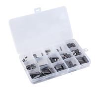 Lot de 140 clés en acier au carbone Assortiment de clés à ressort rondes de rechange Arbre d'entraînement parallèle Bouton 3 mm 4 mm 5 mm 6 0 mm