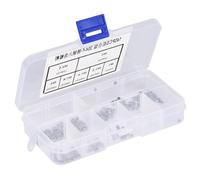 Lot de 140 écrous hexagonaux M1/M1,2/M1,4/M1,6/M2/M2,5/M3 M1,4 Écrou Filetage d'écrou en acier inoxydable Écrous hexagonaux