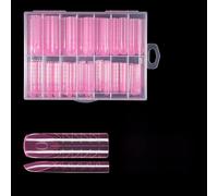 Lot de 140 embouts d'extension solides en ABS pour une amélioration rapide de la longueur sans désordre, base en papier, fournitures professionnelles pour nail art