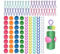 Lot de 142 clips de rangement de fil de bobine, 70 clips de couleur pour fil de bobine, 32 supports de canette en silicone, 40 supports de bobine pour matelassage, machine à coudre