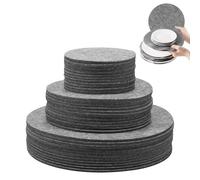 Lot de 144 séparateurs d'assiettes en feutre - 3 tailles - 12,7 cm, 19,1 cm, 26,7 cm - Protection empilable pour assiettes, porcelaine, verrerie, couverts en porcelaine, poêles à frire (144 pièces)