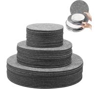Lot de 144 séparateurs d'assiettes en feutre - Trois tailles différentes : 13 cm, 19 cm, 27 cm - Protection empilable - En feutre - Découpable - Pour les restaurants pour la protection de l'empilage
