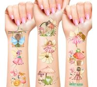 Lot de 144 tatouages temporaires de fée de la forêt, décorations d'anniversaire, cadeaux pour enfants, salle de classe, récompenses, sacs à friandises, cadeaux