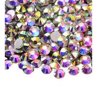 Lot de 1440 perles de cristal assorties avec boîte de rangement Idéal pour l'artisanat et les projets artistiques Perles en verre pour nail art