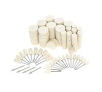 Lot De 145 Disques De Polissage En Feutre De Laine (9,5/13/25 Mm) Compatibles Avec Les Accessoires D'outils Rotatifs Dremel.
