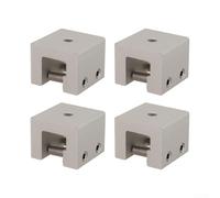 Lot de 148 colliers de serrage de toit en aluminium pour un montage sécurisé des systèmes solaires photovoltaïques sur des toits pliés en métal avec vis et rondelles en acier inoxydable (4 pièces)