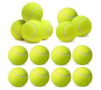 Lot de 15 balles de tennis pour enfants, débutants et chiens, balles de tennis pour cours de tennis, machines à balles et promenades pour chiens