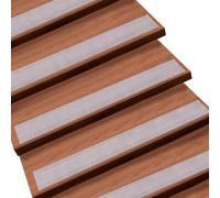 Lot de 15 bandes antidérapantes pour escalier - Transparent - Imperméable - Avec rouleau d'installation - 10 x 60 cm