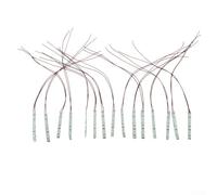 Lot de 15 bandes LED pré-câblées 3528 Blanc 50 mm | Lot de 15 bandes pré-câblées 3528 pour puces SMD, sortie blanc brillant, idéal pour les chemins de fer miniatures et les