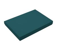 Lot de 15 boîtes de rangement format A4 de qualité supérieure - 30,2 x 21,3 x 2,1 cm - Bleu pétrole - Carton stable de 650 g/m²