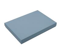 Lot de 15 boîtes de rangement format A4 de qualité supérieure - 30,2 x 21,3 x 2,1 cm - Gris-bleu - Carton stable de 650 g/m²