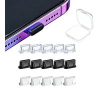 Lot de 15 bouchons anti-poussière USB C 3 couleurs en silicone de type C pour iPhone 17 Air 16e 16 15 Pro Max Samsung A26 A56 A36 S25 A16 A35 S24 S23 FE A34 FE A54