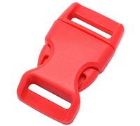 Lot de 15 boucles en plastique pour sangles de sac à dos, bracelets Paracord, etc. de 15 mm Red