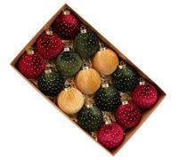 Lot de 15 boules de Noël incassables pour sapin de Noël | Boules décoratives en velours pour salle de bain, maison, hiver, chambre, école, Thanksgiving, couloir