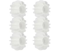 Lot de 15 boules lavage en silicone réutilisables, grises et blanches, for lave-linge sèche-linge, économie d'énergie, anti-emmêlement, nettoyage profondeur des vêtements Pour Sèche-Linge(White)