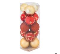 Boules de Noël ""Soir de Noël"" lot de 15 en plastique recy 5cm Feeric lights & christmas