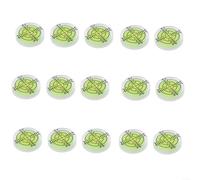 Lot de 15 bulles rondes de 32 mm pour fioles de niveau d'esprit, outils de mesure en acrylique avec degré marqué pour la menuiserie, les meubles, les supports de caméra, les équipements de bureau à