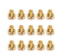 Lot de 15 buses en aluminium pour carburateur Mikuni VM22 VM24 VM26 VM30 - Buses en aluminium filetées M5 x 0,75 pour moto tout-terrain, pièces de moteur de scooter (15 pièces #88-150)