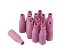 Lot de 15 buses en céramique rose pour soudage de type européen pour torche | Indispensable pour le soudage MIG MAG, assure une isolation électrique sûre, réduit les risques d'accidents