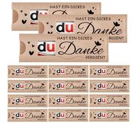 Lot de 15 cadeaux de remerciement - « Vous méritez un gros merci » - Étui en feutre pour mariage, baptême, Noël, anniversaire, remise de diplôme, confirmation, emballage cadeau parfait pour les