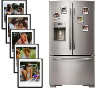 Lot de 15 Cadres Photo Magnétiques pour Pellicule Instax Square, 3 x 3,5"" Cadre Photo pour Réfrigérateur Compatible avec Fujifilm Instax Square SQ1/SQ20/SQ40/SQ10/SQ6/SP-3 ¿ Noir