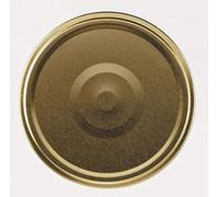 Lot de 15 capsules couvercles bouchons 53 mm dorées Stérilisables avec Flip pour pots et bocaux en verre - IRIOS -