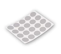 Lot de 15 capuchons autocollants pour vis, trous de perçage et petites imperfections - Cache-vis universel (argenté, Ø 20 mm)