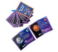 Lot de 15 cartes d'apprentissage de l'espace double face planète éducative et vocabulaire pour l'éducation préscolaire en t apprentissage de la planète pour enfants