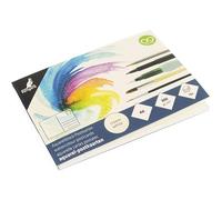 Lot de 15 cartes postales aquarelles Kangaro A6 300 g sur bloc