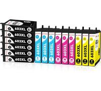 Lot De 15 Cartouches D'Encre 603Xl Pour Epson 603 Xl Pour Expression Home Xp-2100 Xp-2105 Xp-3100 Xp-3105 Xp-4100 Xp-4105 Workforce Wf-2810 Wf-2830 Wf-2835 Wf-2850[ENC944984]