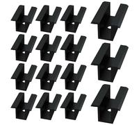 Lot De 15 Centrales En Aluminium PV,Pinces Centrales Pour Panneau Solaire,Pince Centrale Pour Panneaux Solaires,Pinces De Support De Module Solaire Pour Hauteur De Module 25-45 mm