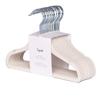 Lot de 15 cintres en velours crème