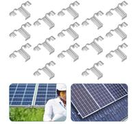 Lot de 15 clips de drainage pour panneau solaire - En acier inoxydable PV - 30 mm - Pour le nettoyage des écoulements d'eau