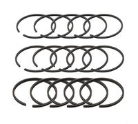 Lot de 15 compresseurs d'air pour segments de piston avec 10 bagues de gaz et 5 bagues d'huile pour cylindre de 48 mm de diamètre en aluminium - Pièces de réparation de pompe pneumatique - Couleur