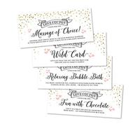 Lot de 15 coupons dorés IOU pour elle ou lui, mari, épouse, petit ami ou petite amie, couples, Saint-Valentin, anniversaire amusant, cadeau de Noël romantique, cartes coquines I Owe You