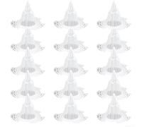 Lot de 15 coussinets en maille pour pot de fleurs avec structure conique creuse pour un meilleur drainage et ventilation des racines (taille L)