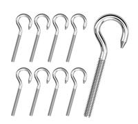 Lot de 15 crochets à vis M5 en acier inoxydable avec filetage pour extérieur et intérieur