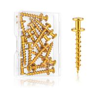 Lot de 15 crochets autotaraudeuses à double tête pour accrocher des photos, 45,4 kg, crochets muraux autotaraudeuses pour trous de serrure, anneaux en D en dents de scie, cloison sèche, clous de