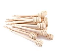 Lot de 15 cuillères à miel en bois de 15,2 cm pour distributeur de miel, bâtons de confiture en nid d'abeille pour fête de mariage