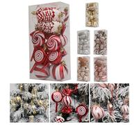 Lot de 15 décorations festives en plastique parfaitement conçues pour créer une atmosphère de Noël (pomme de pin)