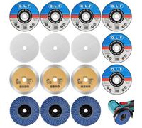 Lot de 15 disques de coupe 76 mm pour métal, acier, fer et aluminium, usage meuleuse compacte