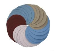 Lot de 15 disques de papier abrasif de polissage de 125 mm pour peinture automobile, métal, bois 125 mm
