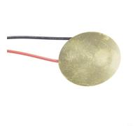 Lot de 15 disques piézoélectriques de 35 mm Base en laiton avec cordon de 250 mm pour projet électronique Utilisation de batterie déclencheur de guitare Micro et détection