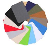 Lot de 15 écussons thermocollants rectangulaires colorés en coton pour vêtements d'intérieur et d'extérieur, réparation de trous, bricolage