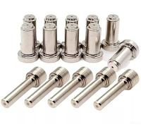 Lot de 15 électrodes plasma en cuivre 20862 et buse 20860 pour lampe torche PT-31XL 30 A Air Plasma Entretien