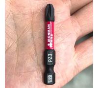Lot de 15 embouts anti-torsion et anti-conception, 50 mm de long, tailles PZ1 PZ2 PZ3 avec revêtement en phosphate de manganèse noir, fabriqué en alliage d'acier S2 (C)