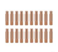 Lot de 15 embouts de contact M6 x 24 mm compatibles avec la torche MIG MB15AK en cuivre résistant aux hautes températures (0,9 mm)