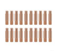 Lot de 15 embouts de contact M6 x 24 mm compatibles avec la torche MIG MB15AK en cuivre résistant aux hautes températures (1,0 mm)