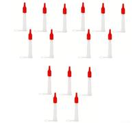 Lot de 15 embouts de rechange en silicone pour mastic et cartouches de mastic avec connecteur à vis et hermétiques